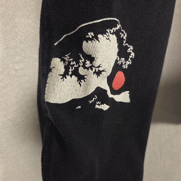 Rue 21 two-toned denim jacket with "GOOD FORTUNE" lettering (M298) - Picture 4 of 12